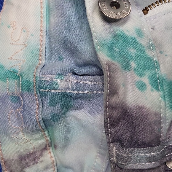 JAG Jeans Tie Dye Custom Western Glove Works Skinny High Rise Size 4 - Picture 5 of 5